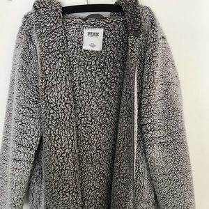 PINK Sherpa Cardigan